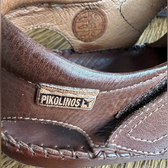 Men\'s Pikolinos Fisherman Sandals in Saddle Brown Leather. Size 43 (9-9.5). main image 5